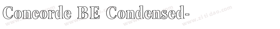 Concorde BE Condensed字体转换